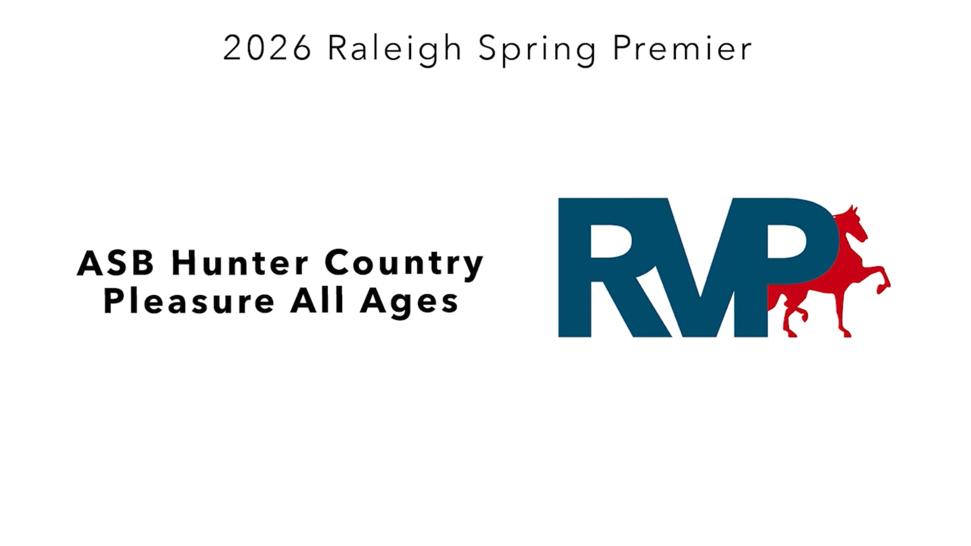 RSP26 - Class 109 - ASB Hunter Country Pleasure All Ages