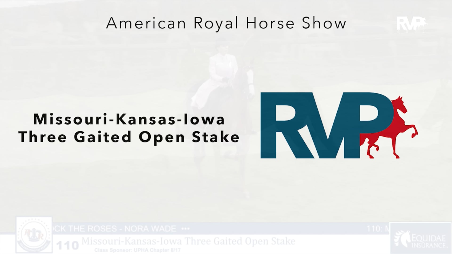 AR24 - Class 110 - Missouri-Kansas-Iowa Three Gaited Open Stake