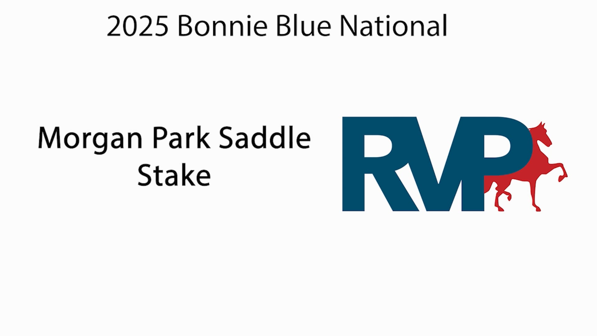 BB25 - Class 146 - Morgan Park Saddle Stake