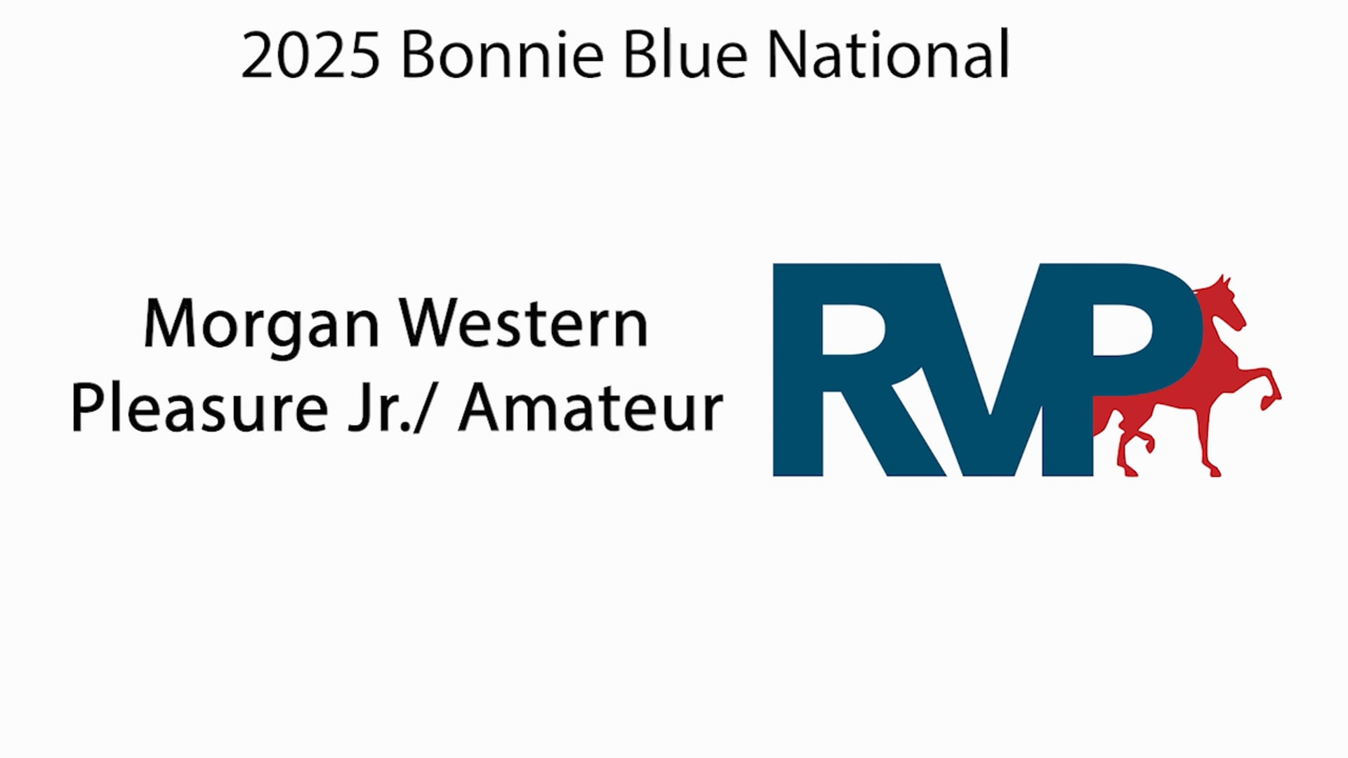 BB25 - Class 93 - Morgan Western  Pleasure Jr. Amateur 