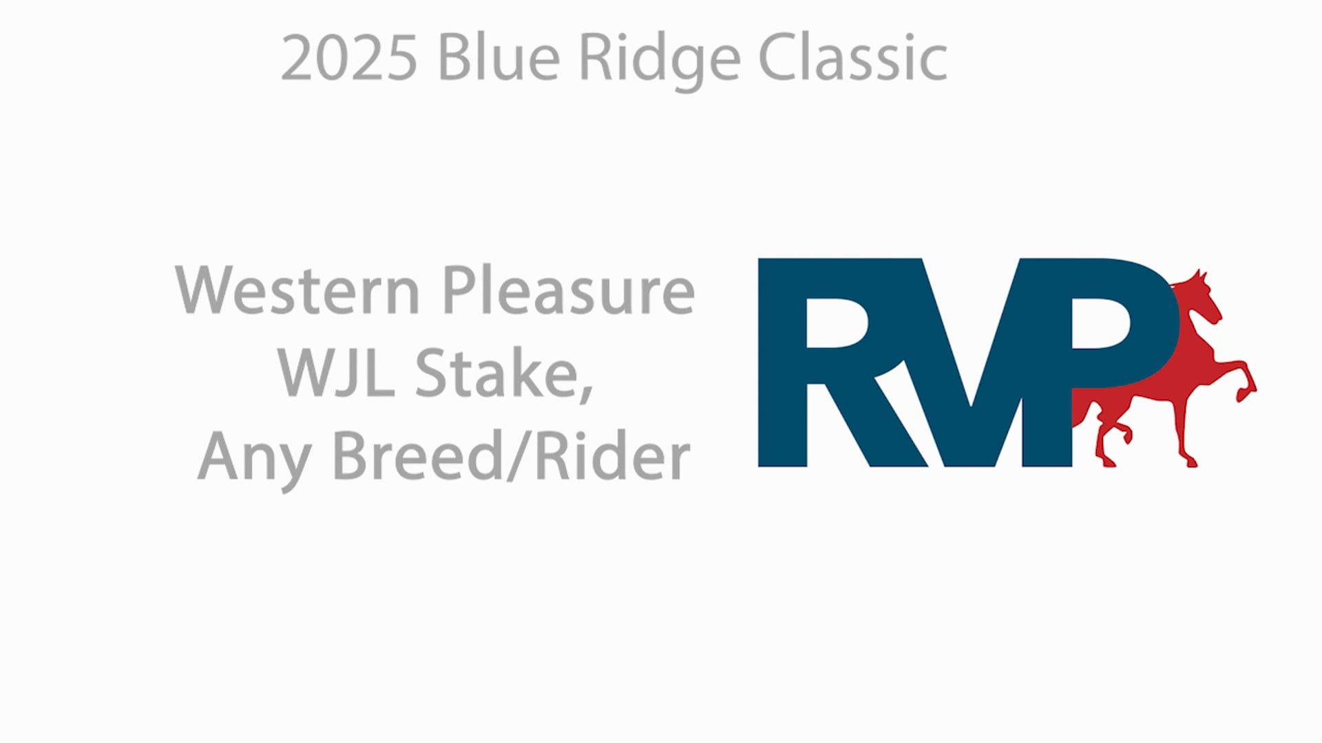 BRC25 - Class 95.1 -  Western Pleasure WJL Stake,  Any Breed & Rider