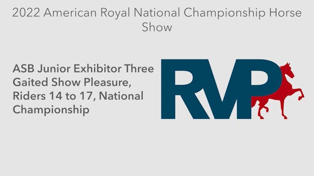 AR22 - Class 170 - ASB Junior Exhibit...