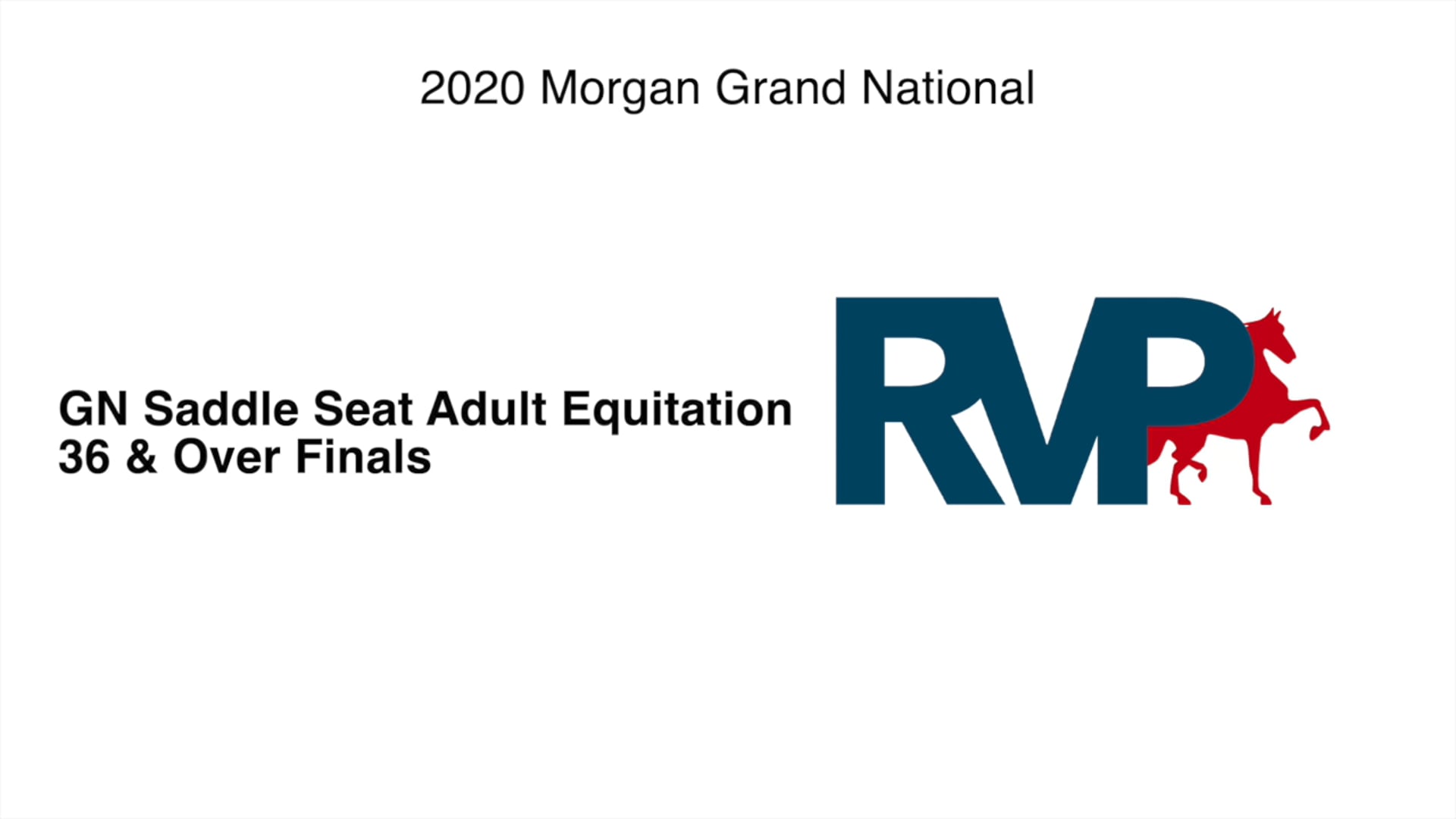 2020 MGN - Class 309 GN Saddle Seat Adult Equitation 36 & Over Finals