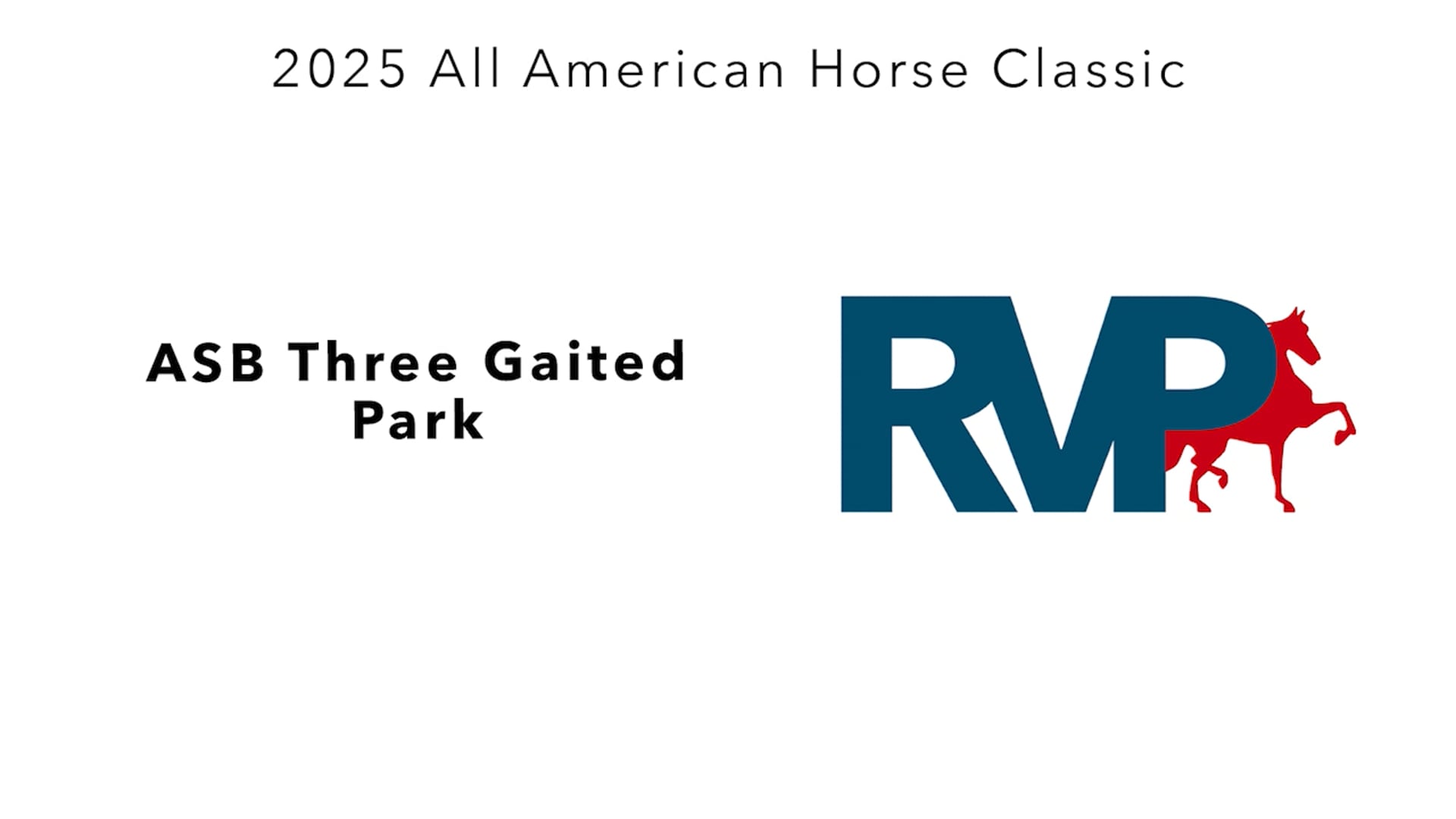 AAC25 - Class 21 - ASB Three Gaited Park