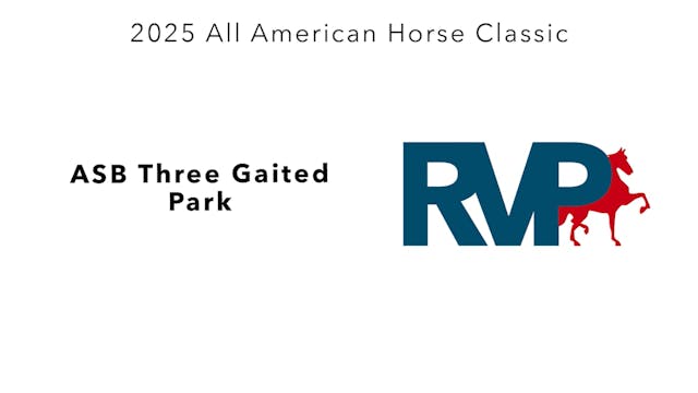 AAC25 - Class 21 - ASB Three Gaited Park