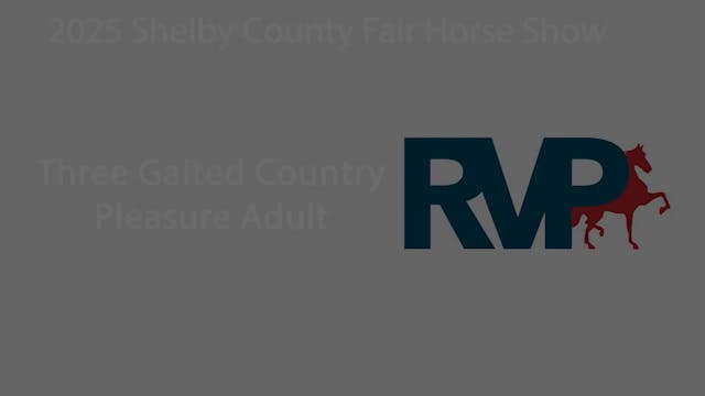 SCF25 - Class 10 - Three Gaited Count...