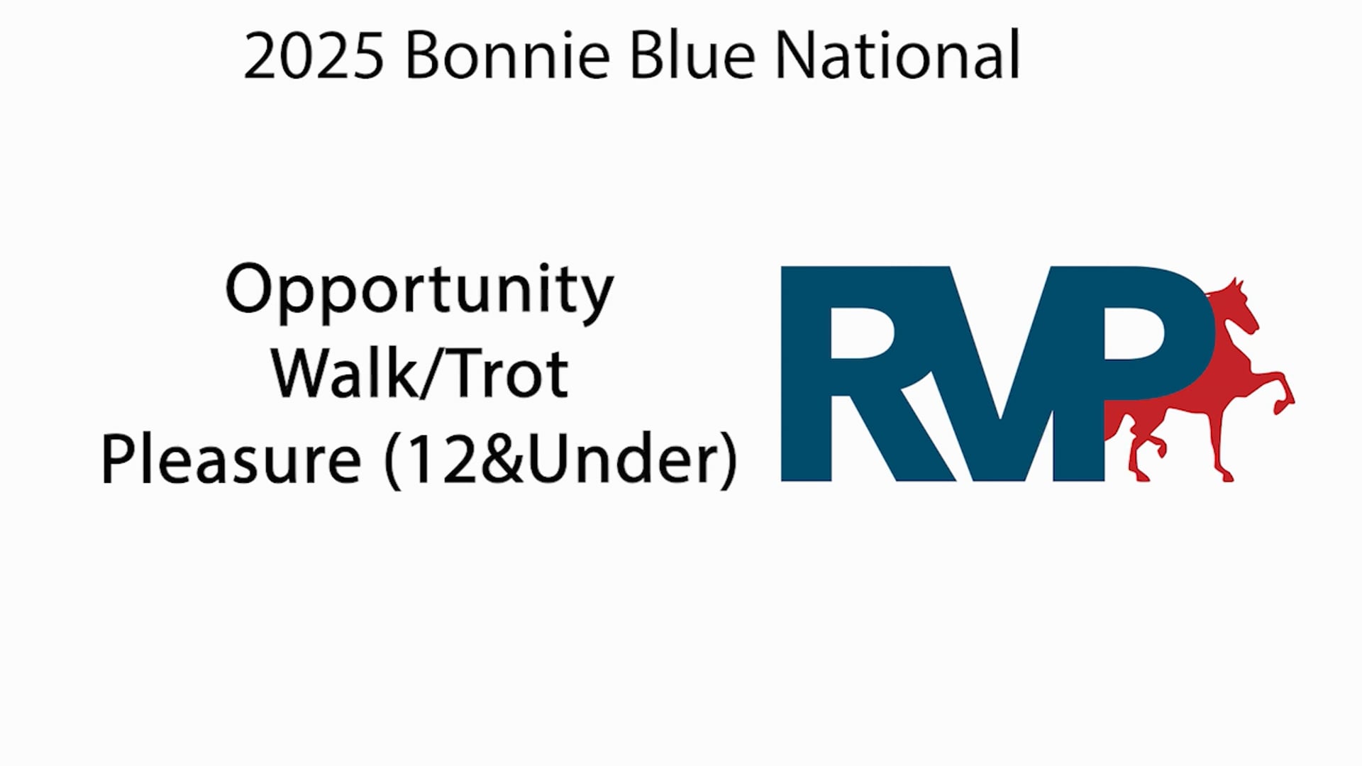 BB25 - Class 79 - Opportunity WalkTrot Pleasure (12&Under)