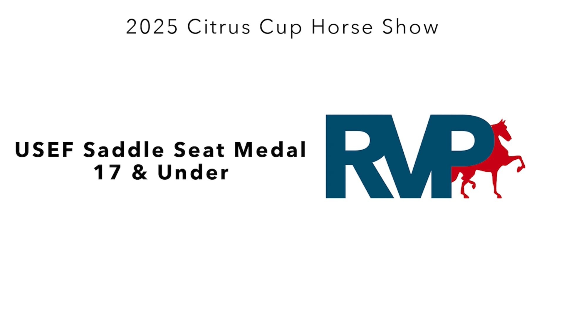 CC25 - Class 194A - USEF Saddle Seat Medal 17 & Under