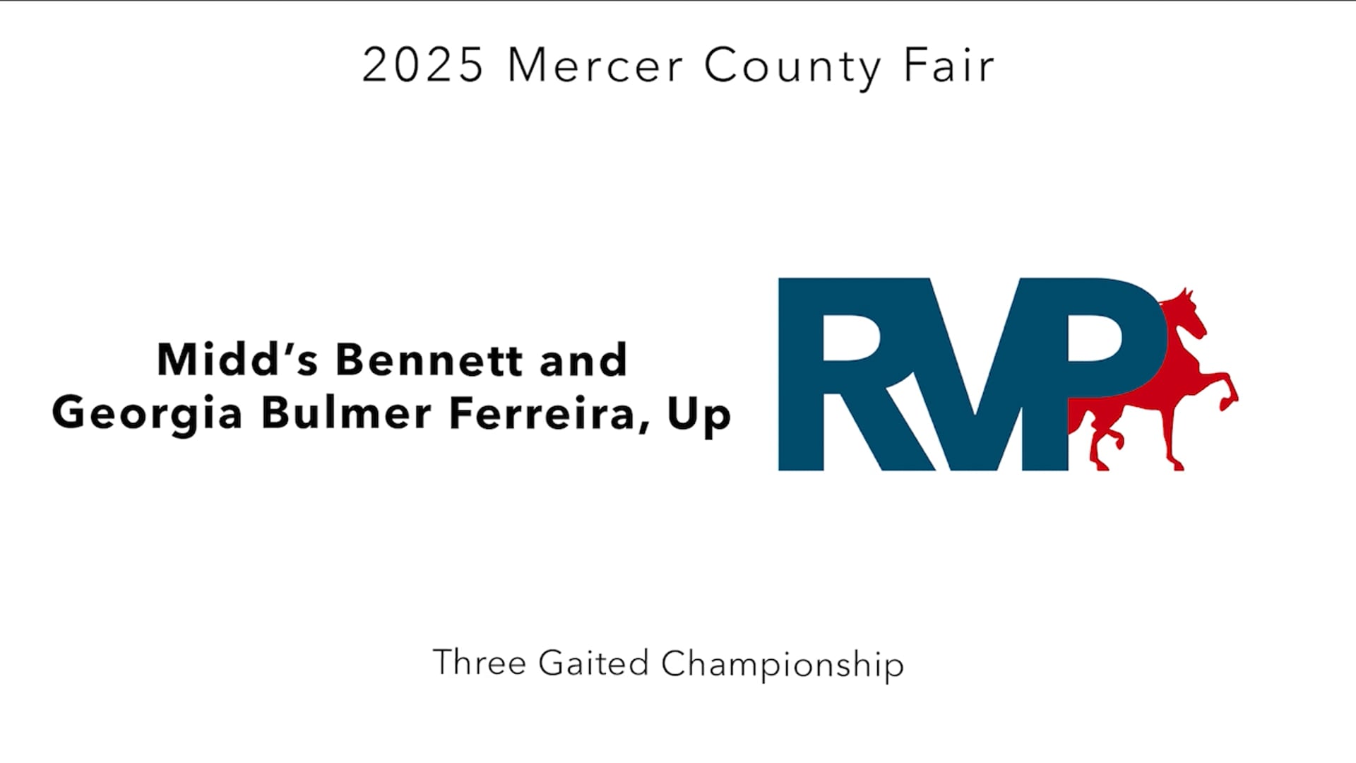 MCF25 - Class 86 - Midd's Bennett and Georgia Bulmer Ferreira, Up