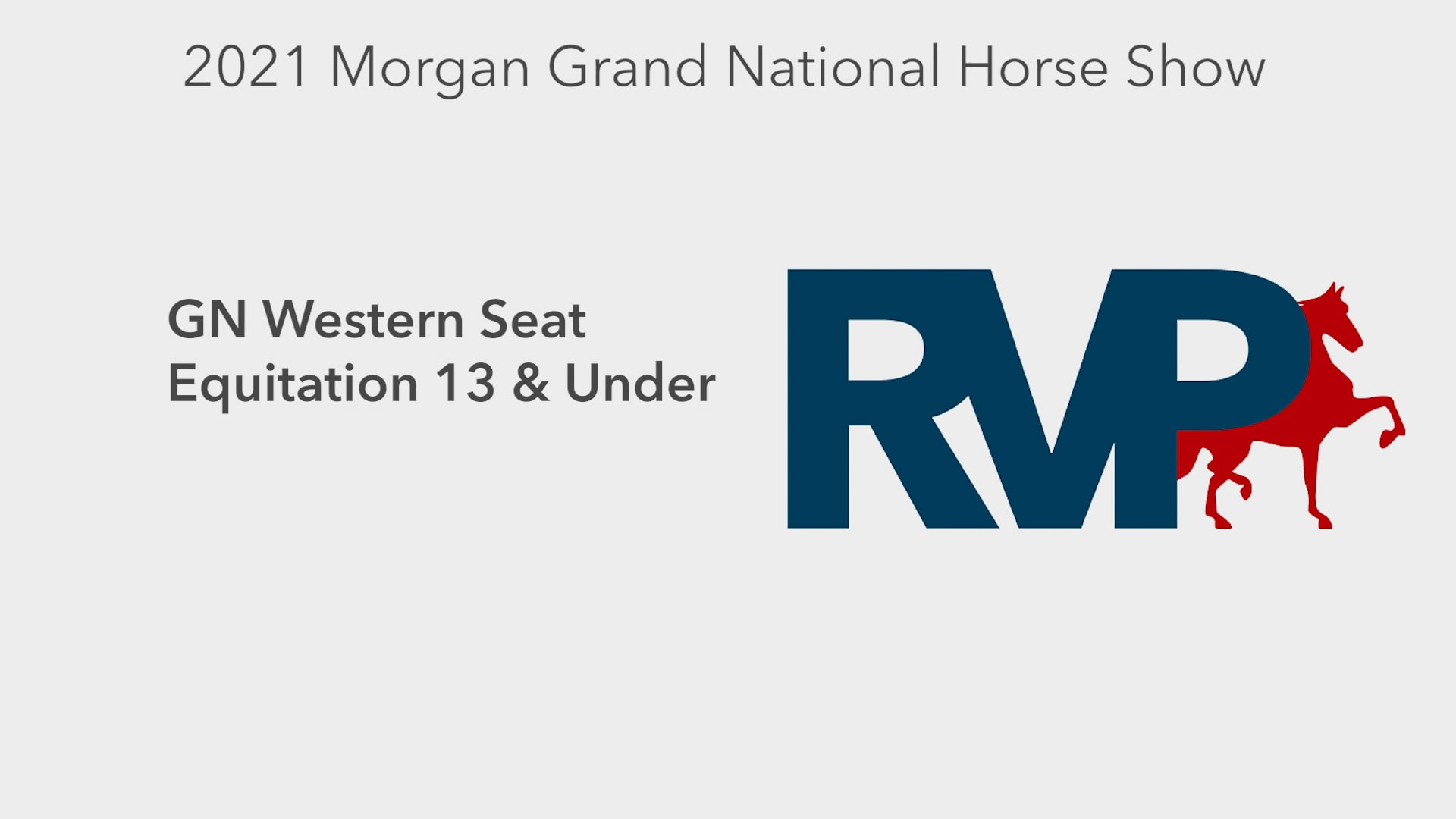 MGN21 - Class 364 - GN Western Seat Equitation 13 & Under
