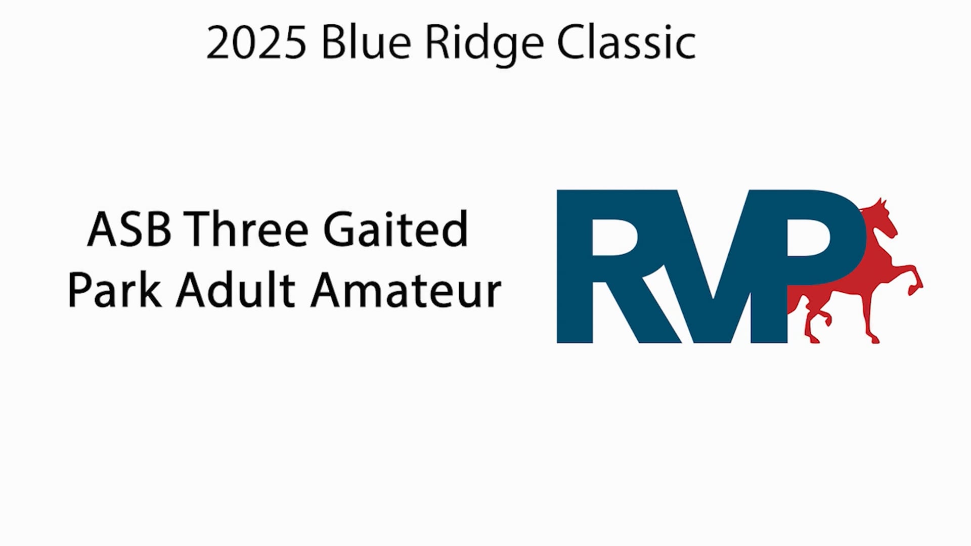 BRC25 - Class 38 - ASB Three Gaited Park Adult Amateur