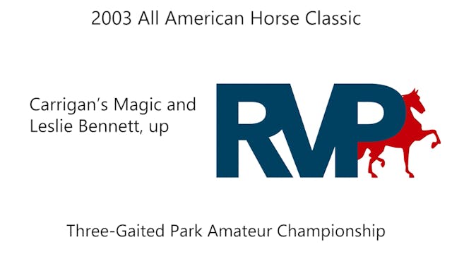 2003 All American Horse Classic - Car...