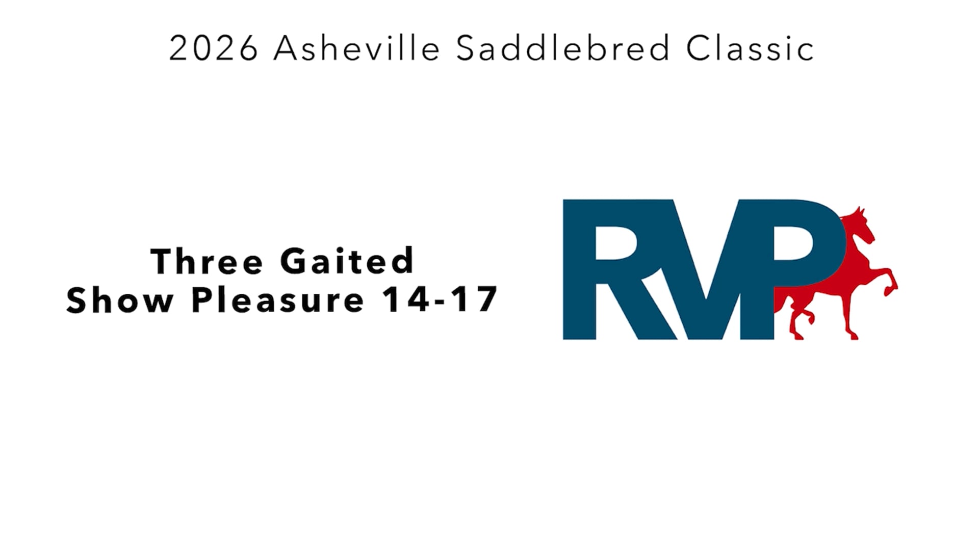 ASC26 - Class 75 - Three Gaited Show Pleasure 14-17