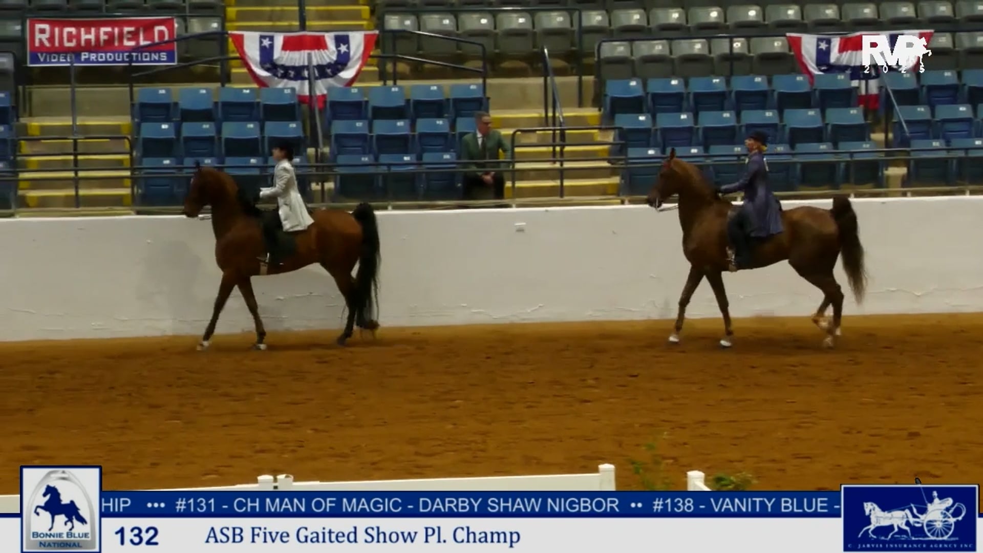 BB25 - Class 132 - ASB Five Gaited Show Pleasure Jr Ex. & Amateur Championship