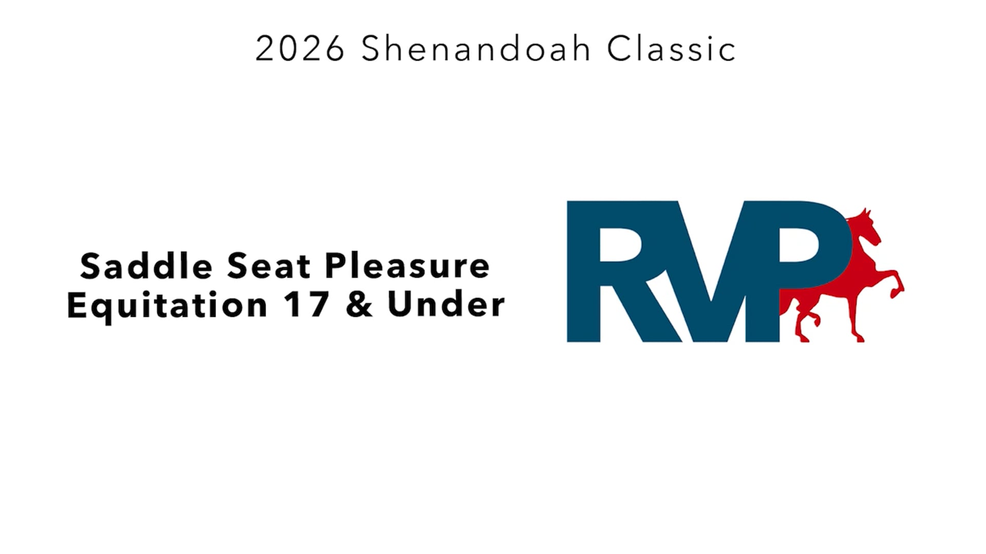 SC26 - Class 10 - Saddle Seat Pleasure Equitation 17 & Under