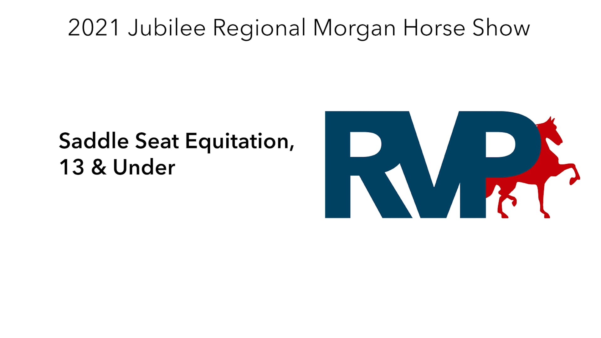 MJ21 - Class 72 - Saddle Seat Equitation, 13 & Under