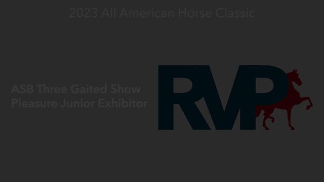 AAC23 - Class 101 - ASB Three Gaited ...