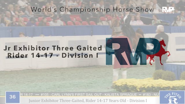 WCHS24 - Class 36 - Jr Exhibitor Thre...