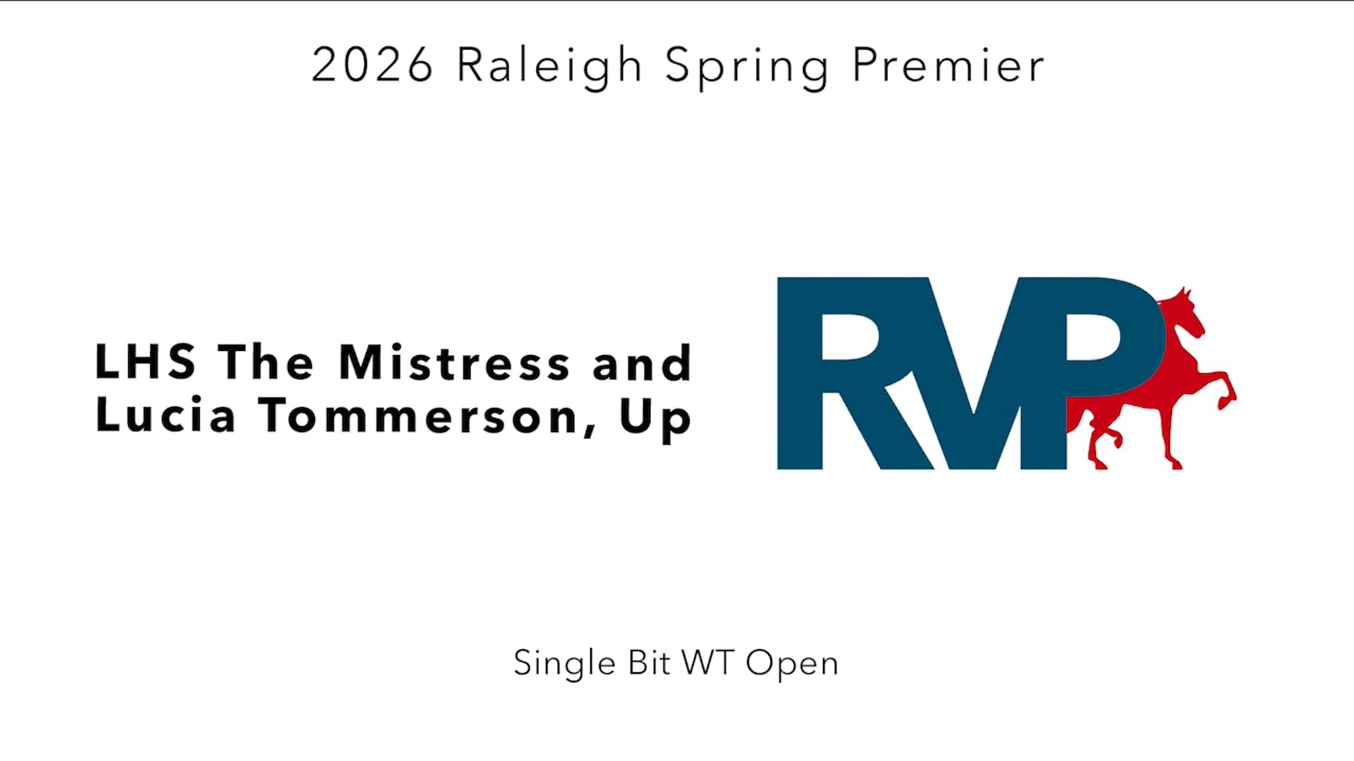 RSP26 - Class 74 - LHS The Mistress and Lucia Tommerson, UP