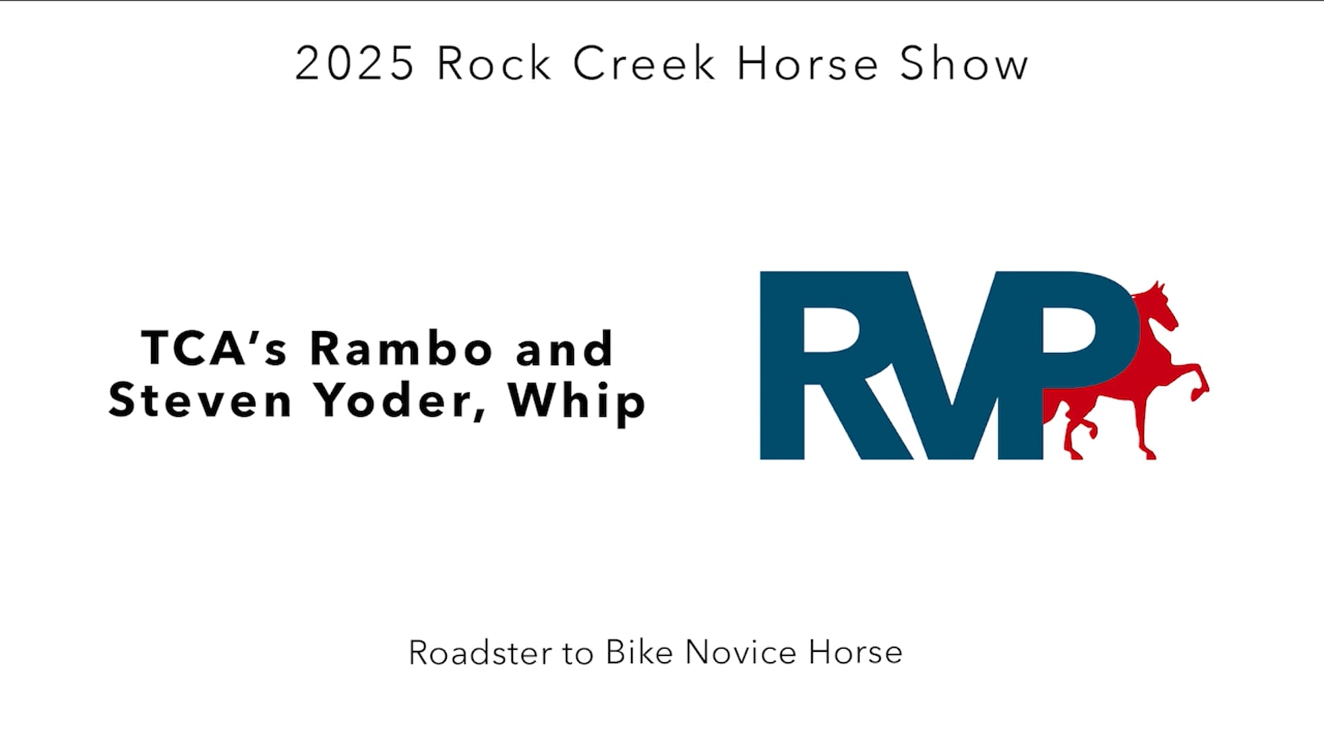 RC25 - Class 32 - TCA's Rambo and Steven Yoder, Whip