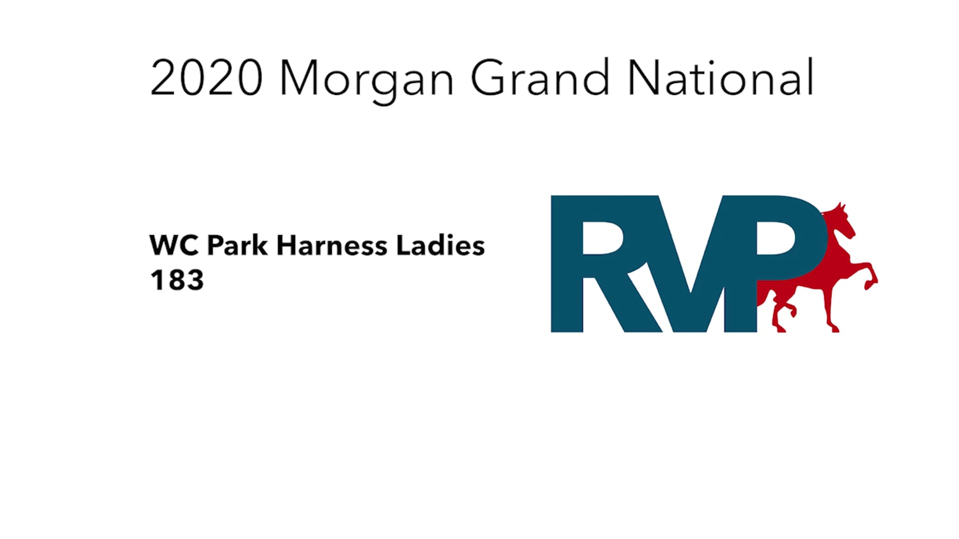 2020 MGN - 183 WC Park Harness Ladies