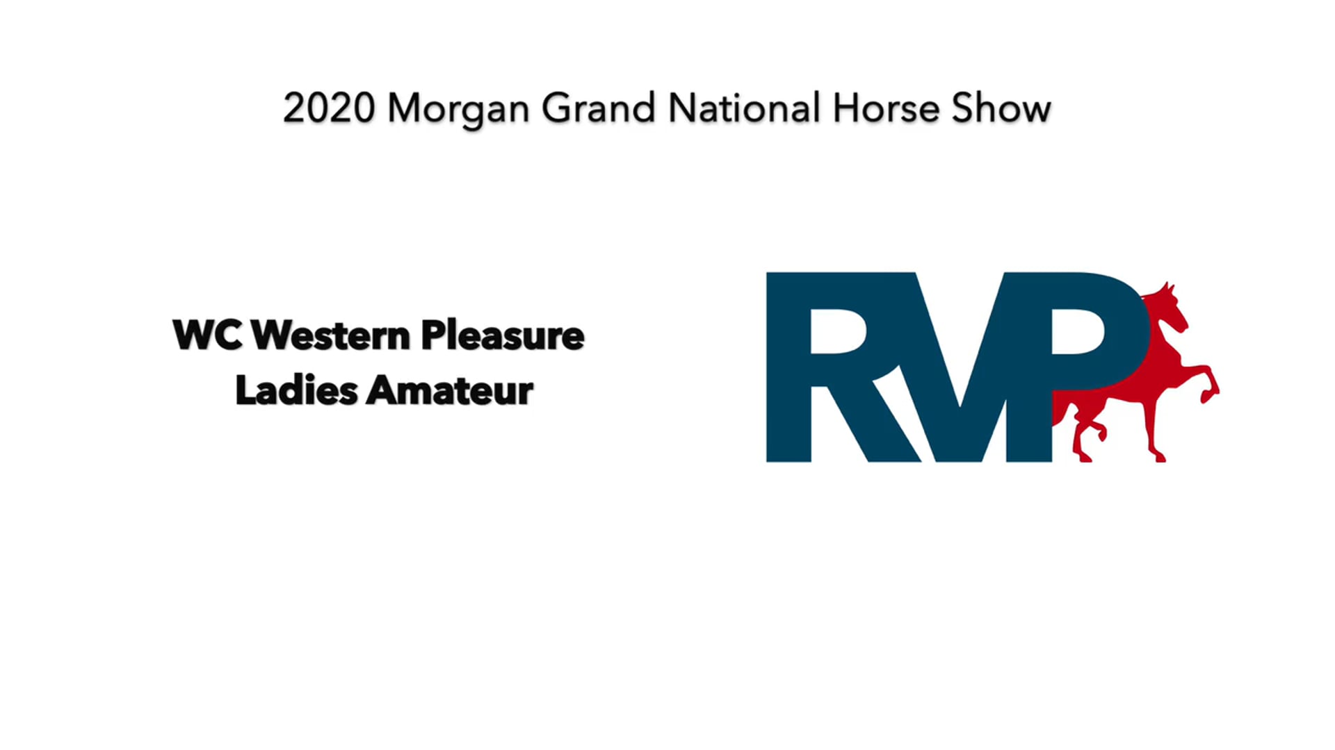 2020 MGN - Class 162 WC Western Pleasure Ladies Amateur