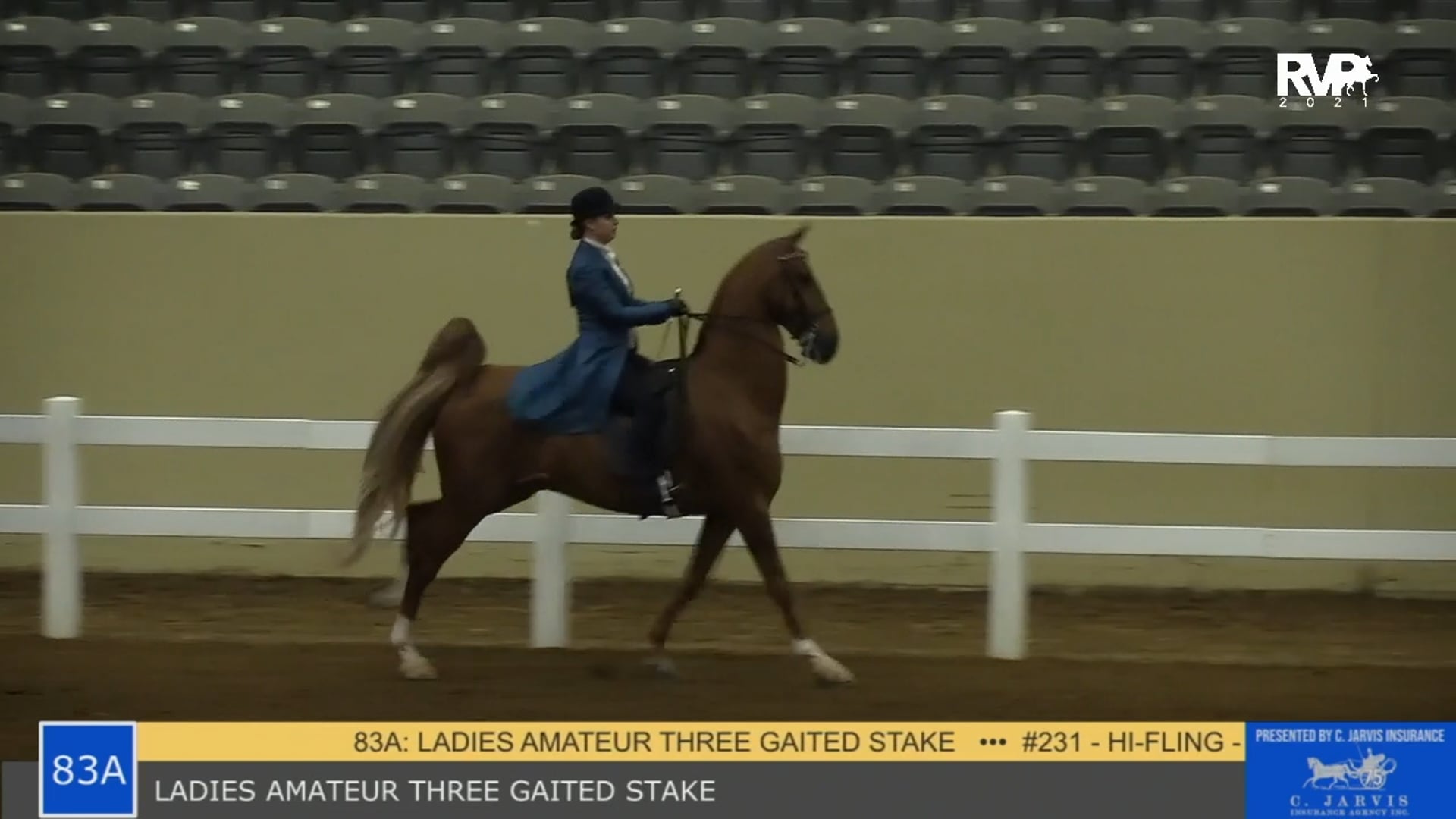 KYSP21 - Class 83A - Ladies Amateur Three Gaited Stake