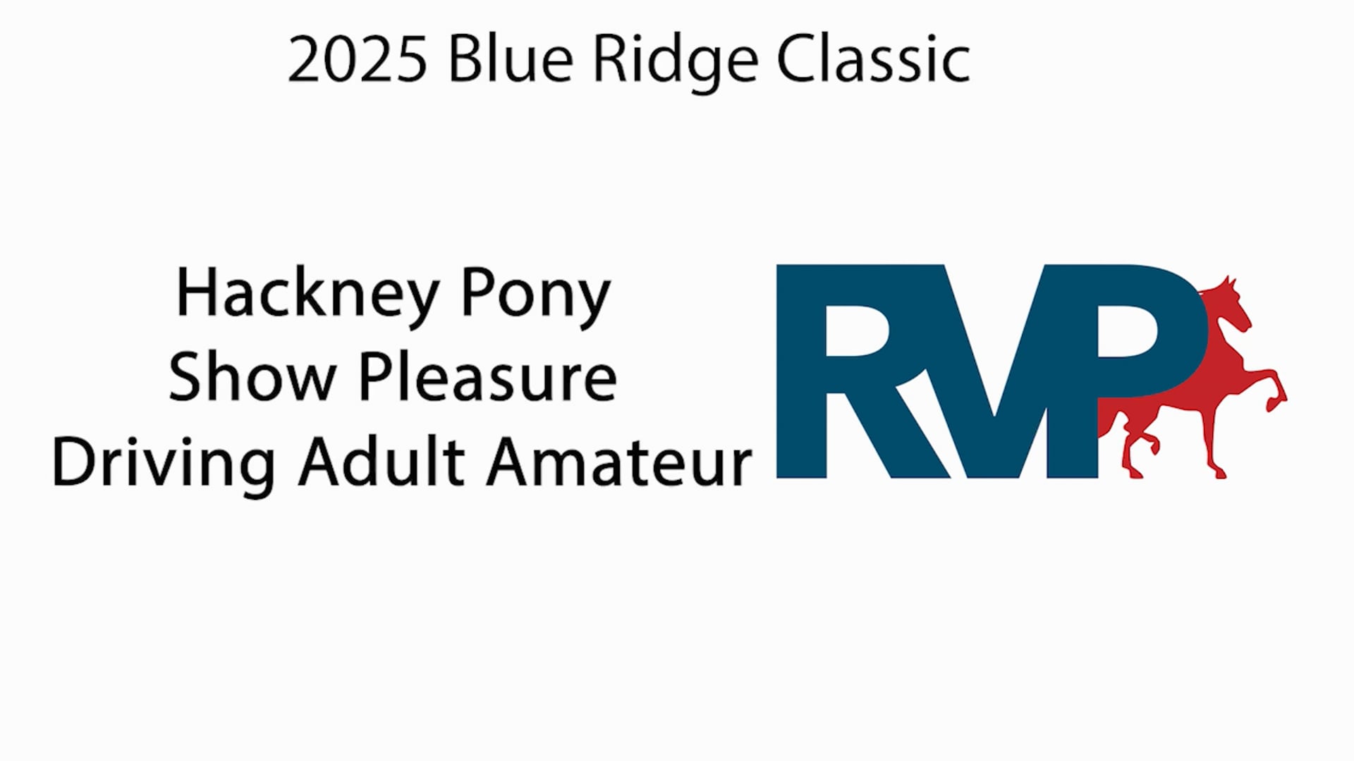 BRC25 - Class 32 - Hackney Pony  Show Pleasure Driving Adult Amateur