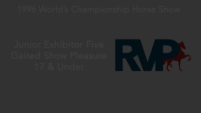 1996 WCHS - Class 12 Junior Exhibitor...