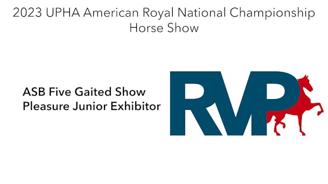 AR23 - Class 111 - ASB Five Gaited Sh...