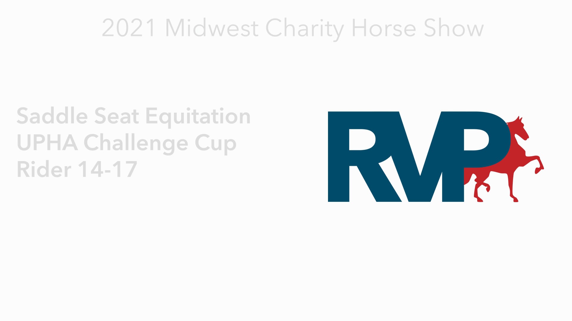 MW21 - Class 19 - Saddle Seat Equitation UPHA Challenge Cup Rider 14-17
