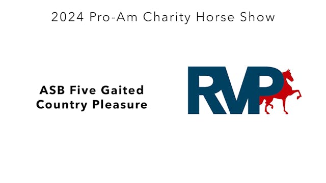 ProAm24 - Class 83 - ASB Five Gaited ...