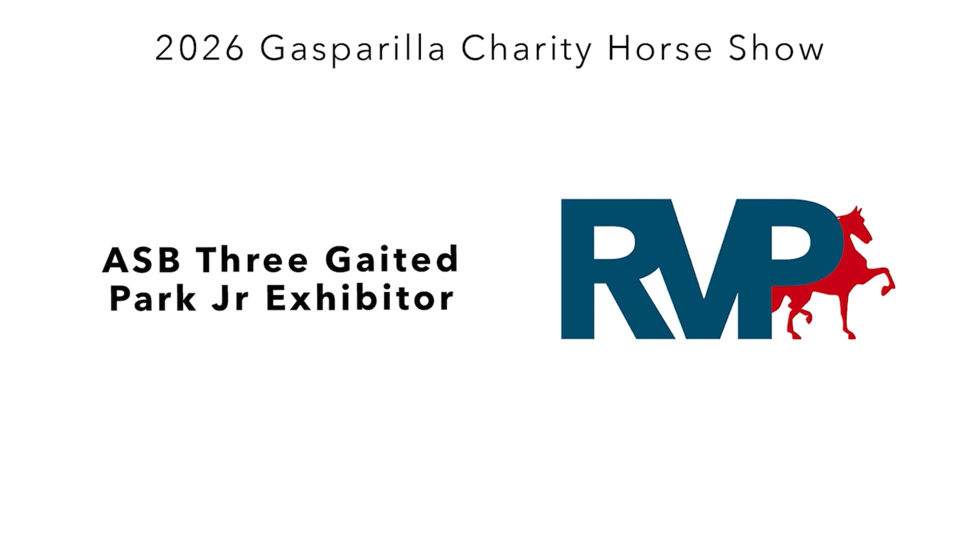 GC26 - Class 24 - ASB Three Gaited Park Jr Exhibitor