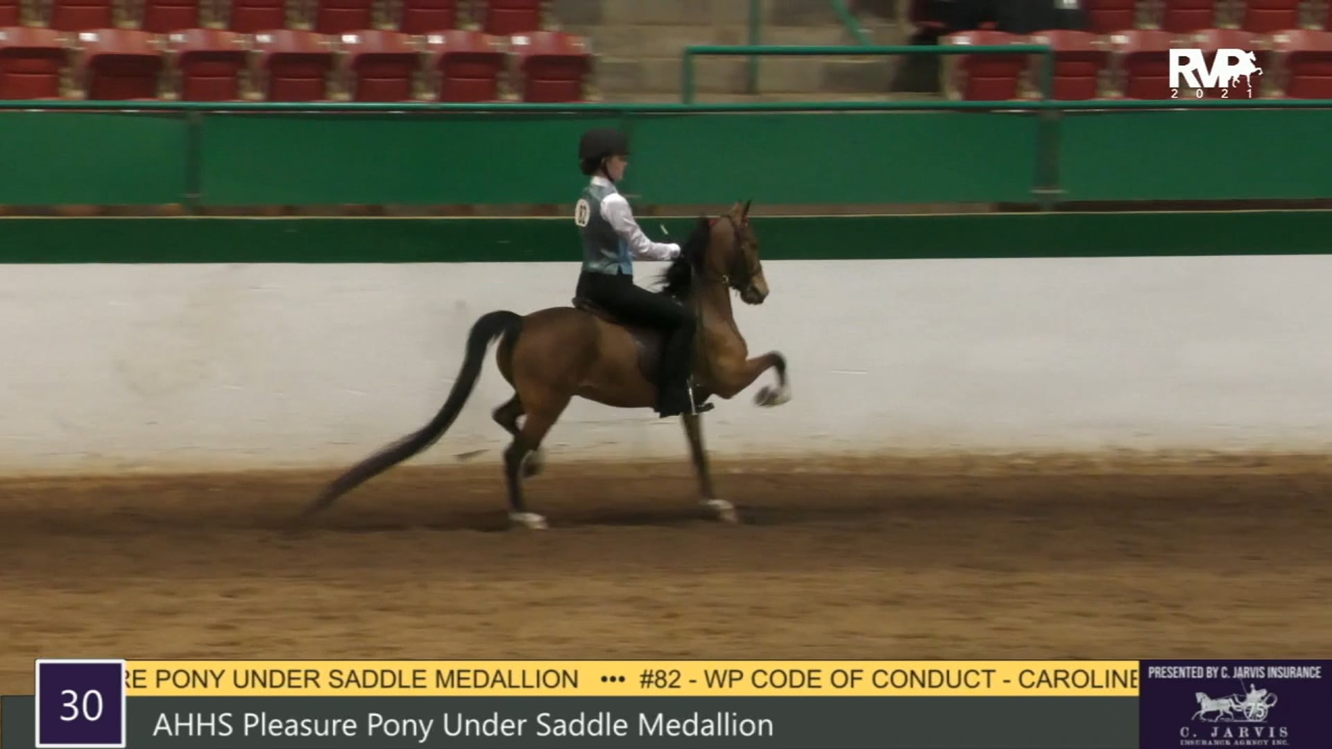 RSP21 - Class 30 - AHHS Pleasure Pony Under
Saddle Medallion