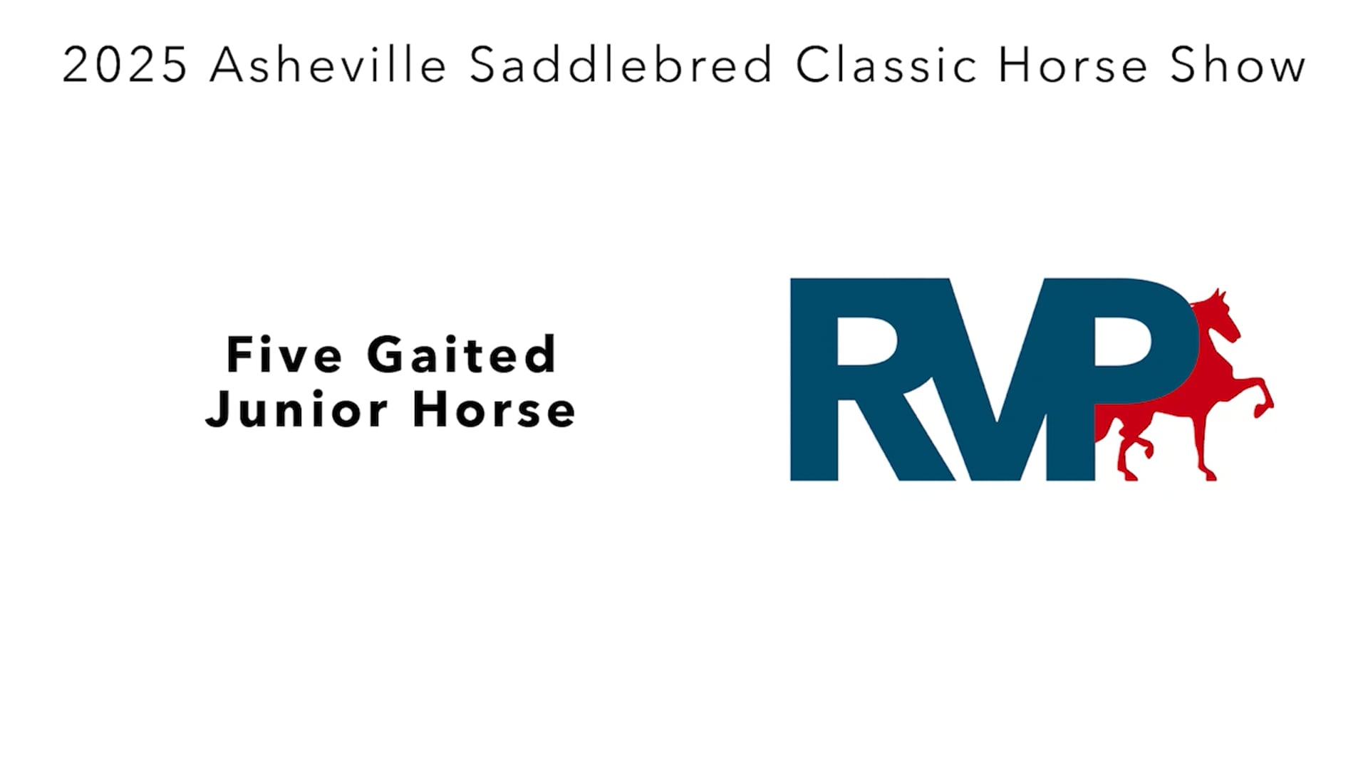 ASC25 - Class 123 - Five Gaited Junior Horse