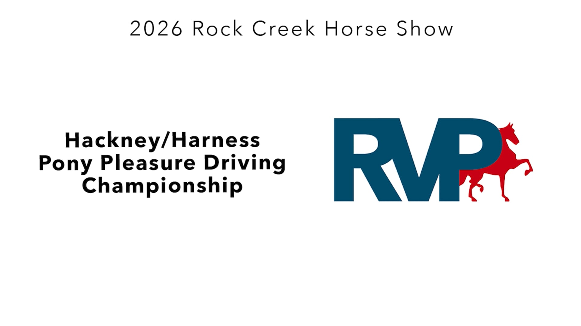 RC26 - Class 93 - Hackney- Harness Pony Pleasure Driving Championship