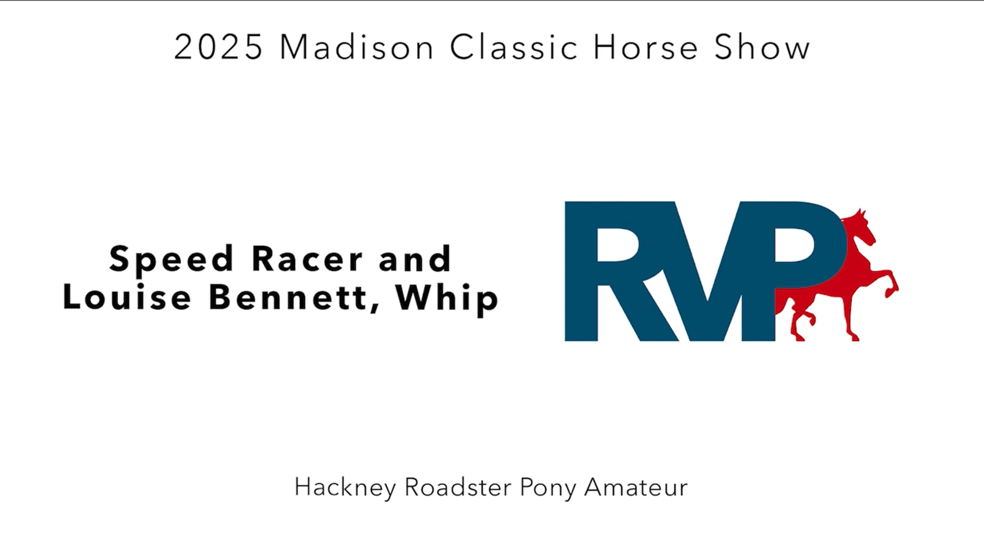 MC25 - Class 50 - Speed Racer and Louise Bennett, Whip