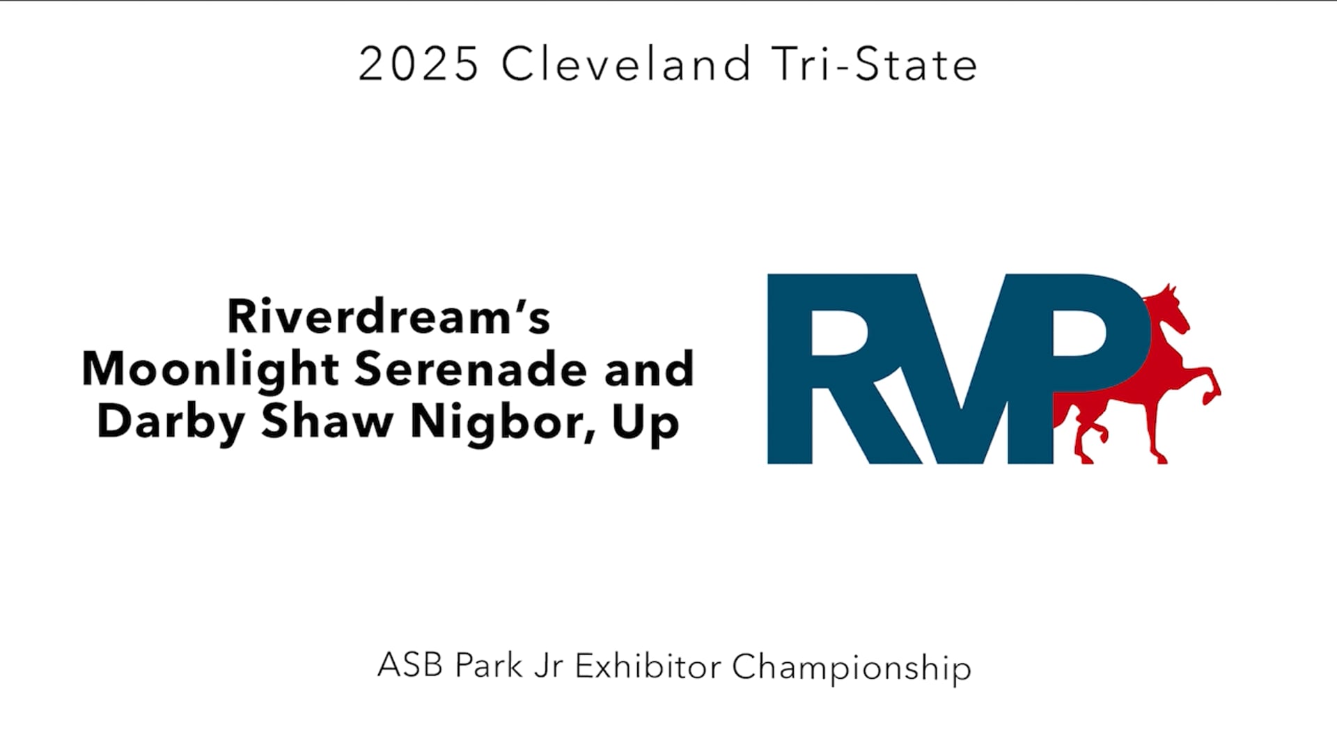 CTS25 - Class 95 - Riverdream's Moonlight Serenade and Darby Shaw Nigbor, Up