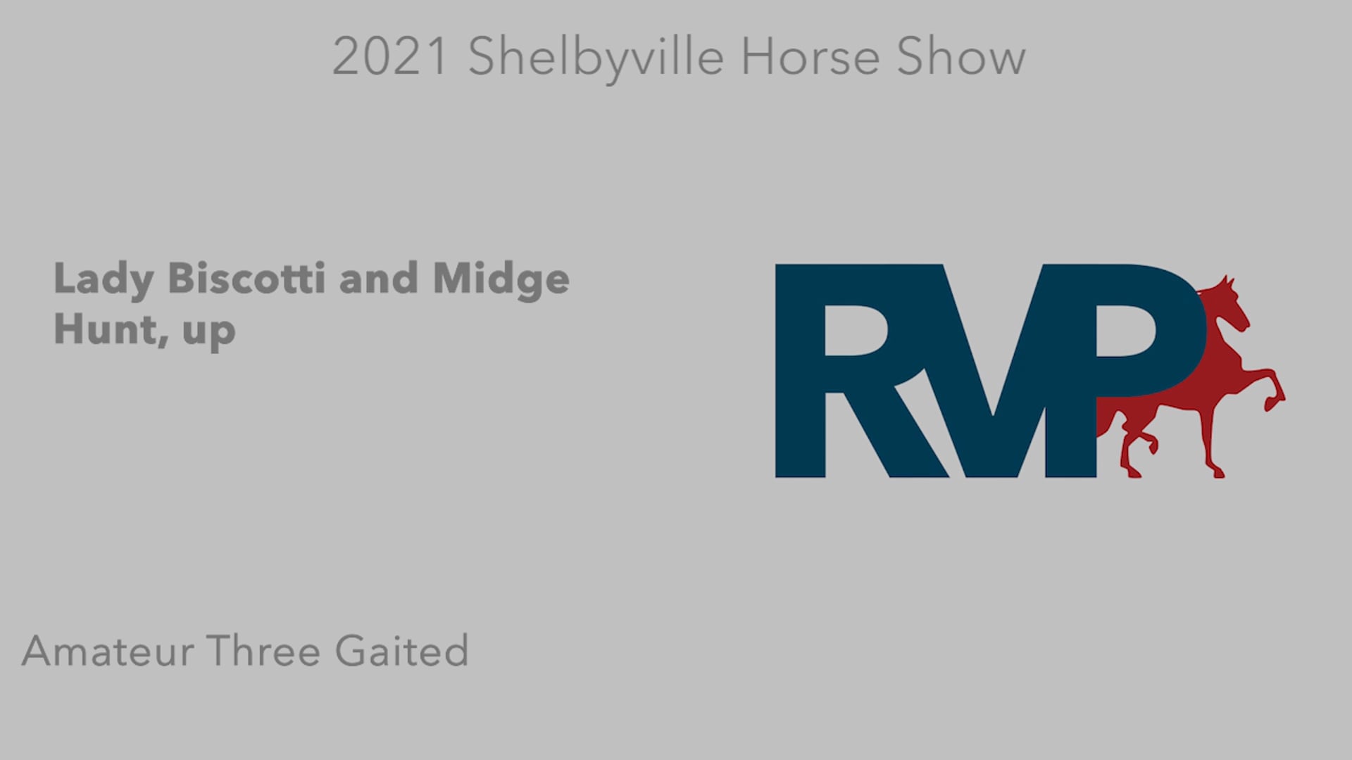 SHS21 - Class 12 - Lady Biscotti and Midge Hunt, up