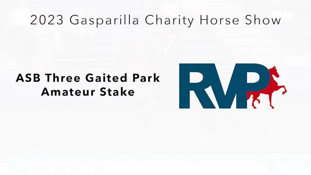 GASP23 - Class 125 - ASB Three Gaited...