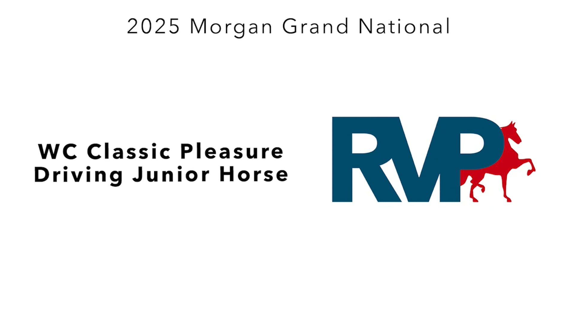 MGN25 - Class 445 - WC Classic Pleasure Driving Junior Horse