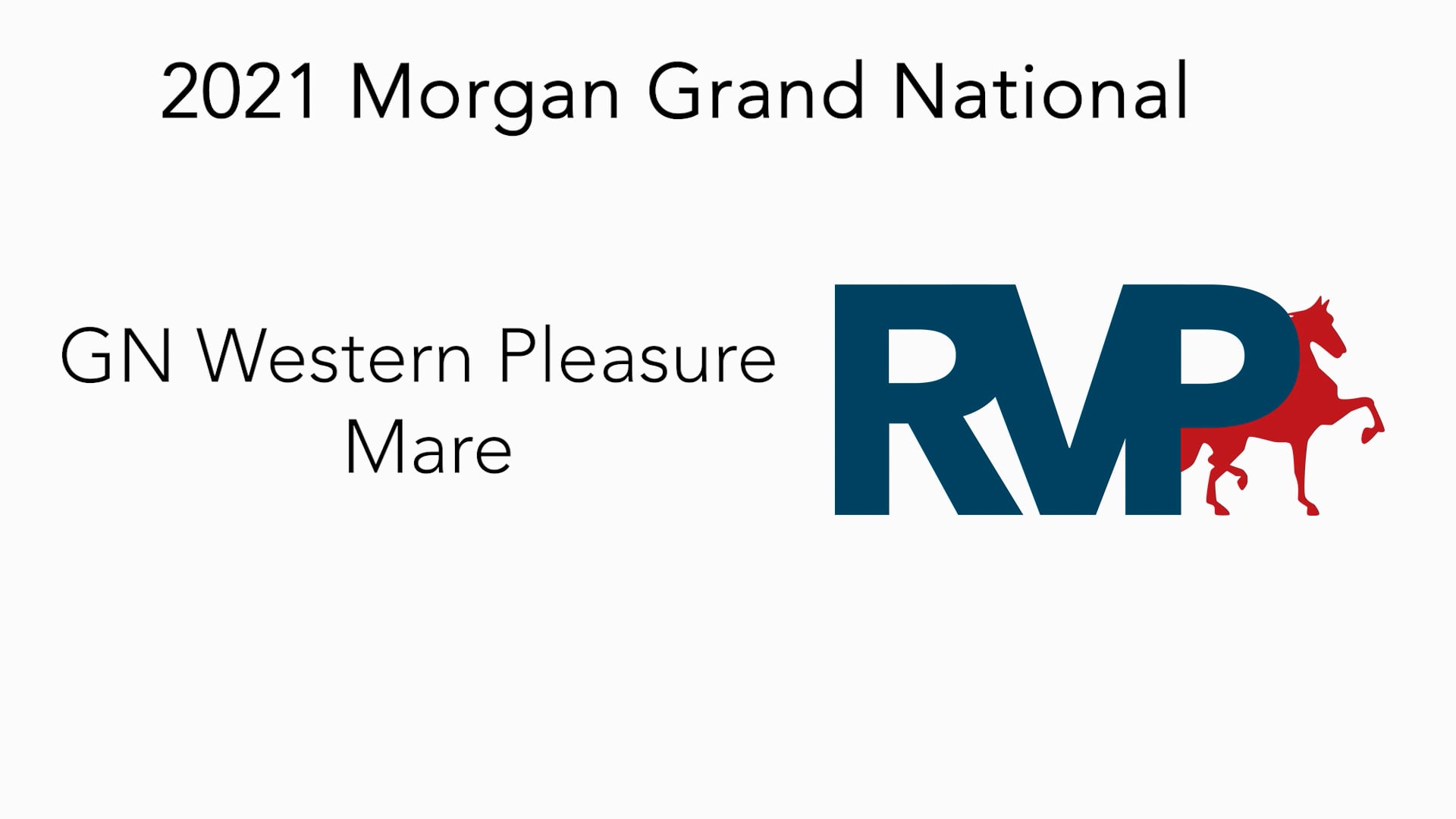 MGN21 - Class 38 - GN Western Pleasure Mare 