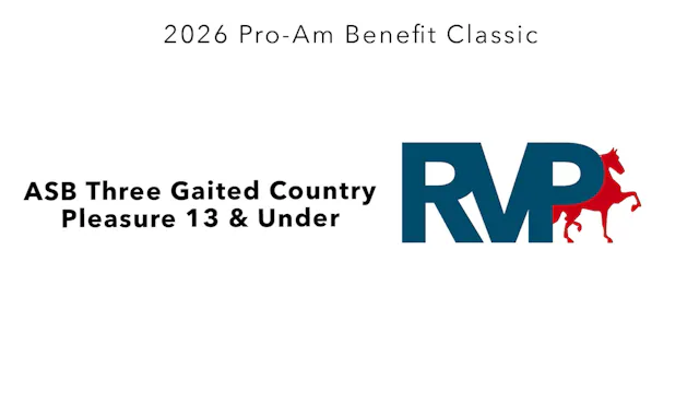 ProAm26 - Class 75 - ASB Three Gaited...
