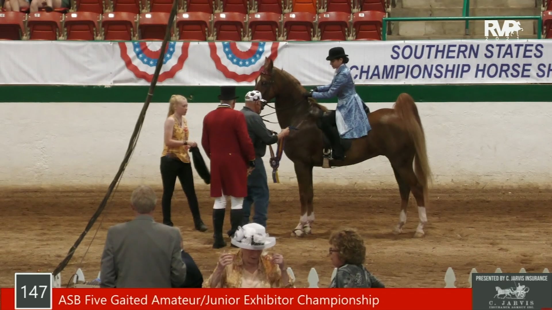 SS21 - Class 147 - ASB Five Gaited Amateur-Junior Exhibitor Championship