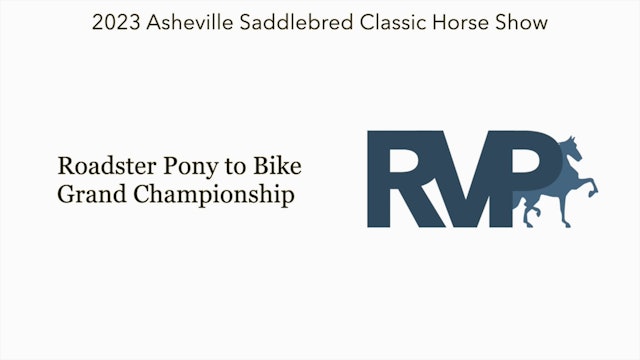 ASC23 - Class 135 - Roadster Pony to Bike Grand Championship