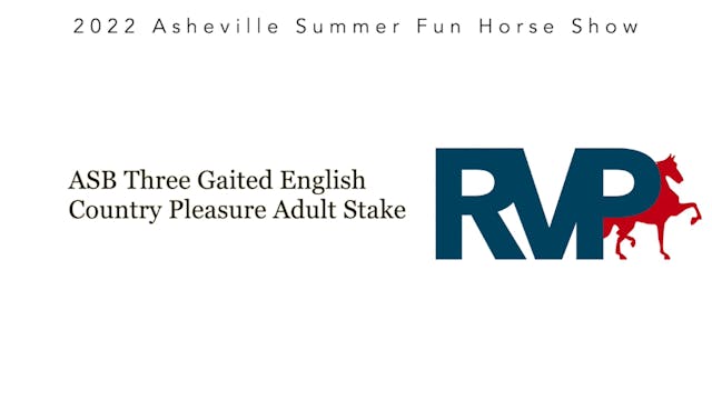 ASF22 - Class 82 - ASB Three Gaited E...