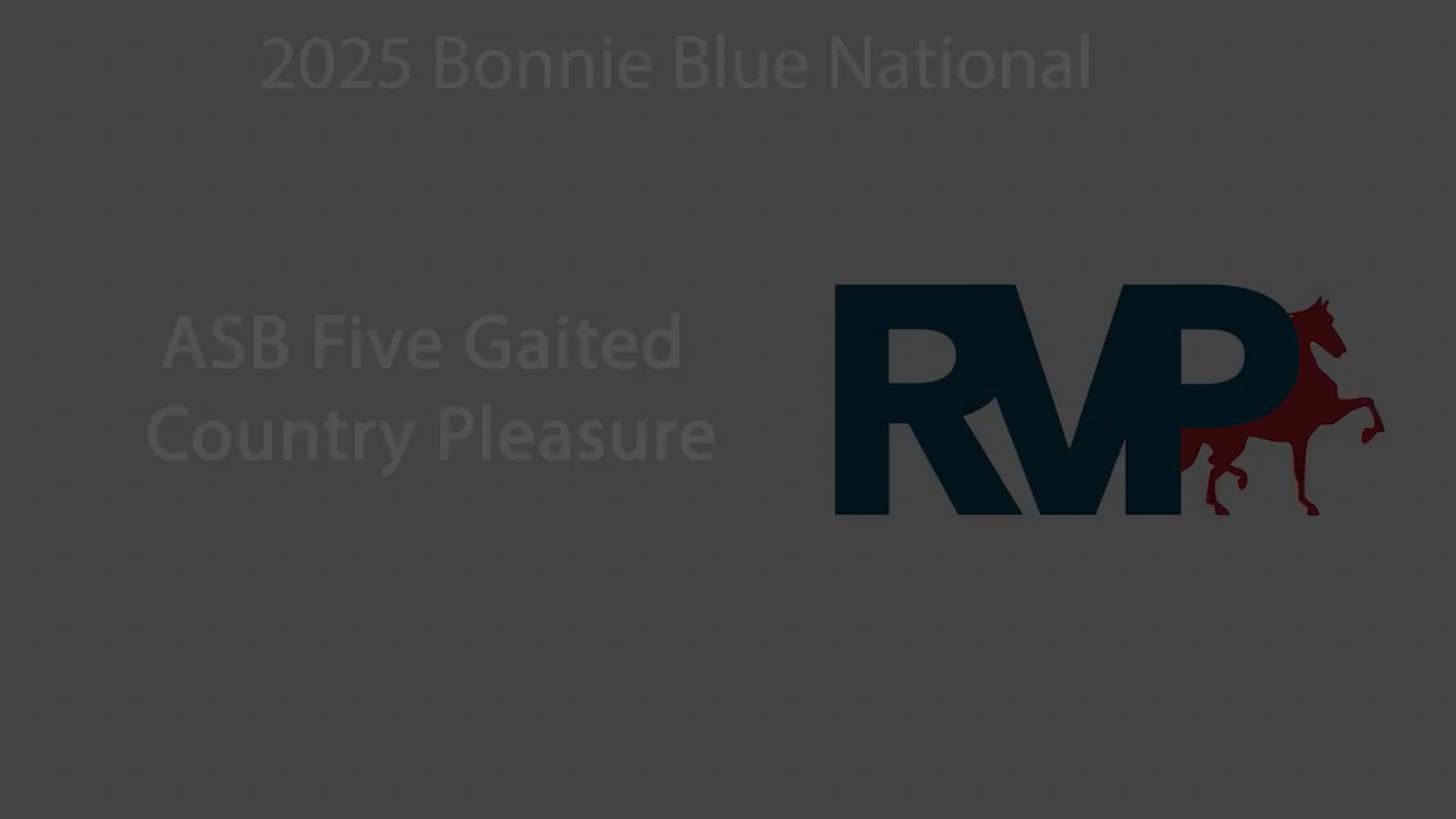 BB25 - Class 42 - ASB Five Gaited  Country Pleasure