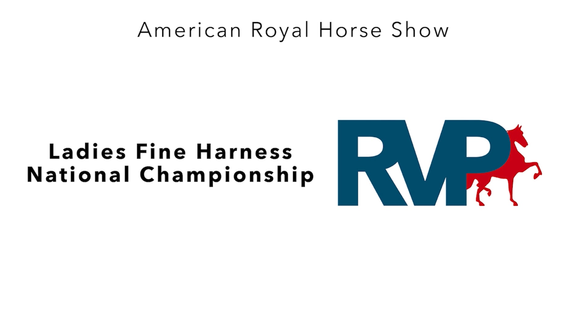 AR24 - Class 153 - Ladies Fine Harness National Championship