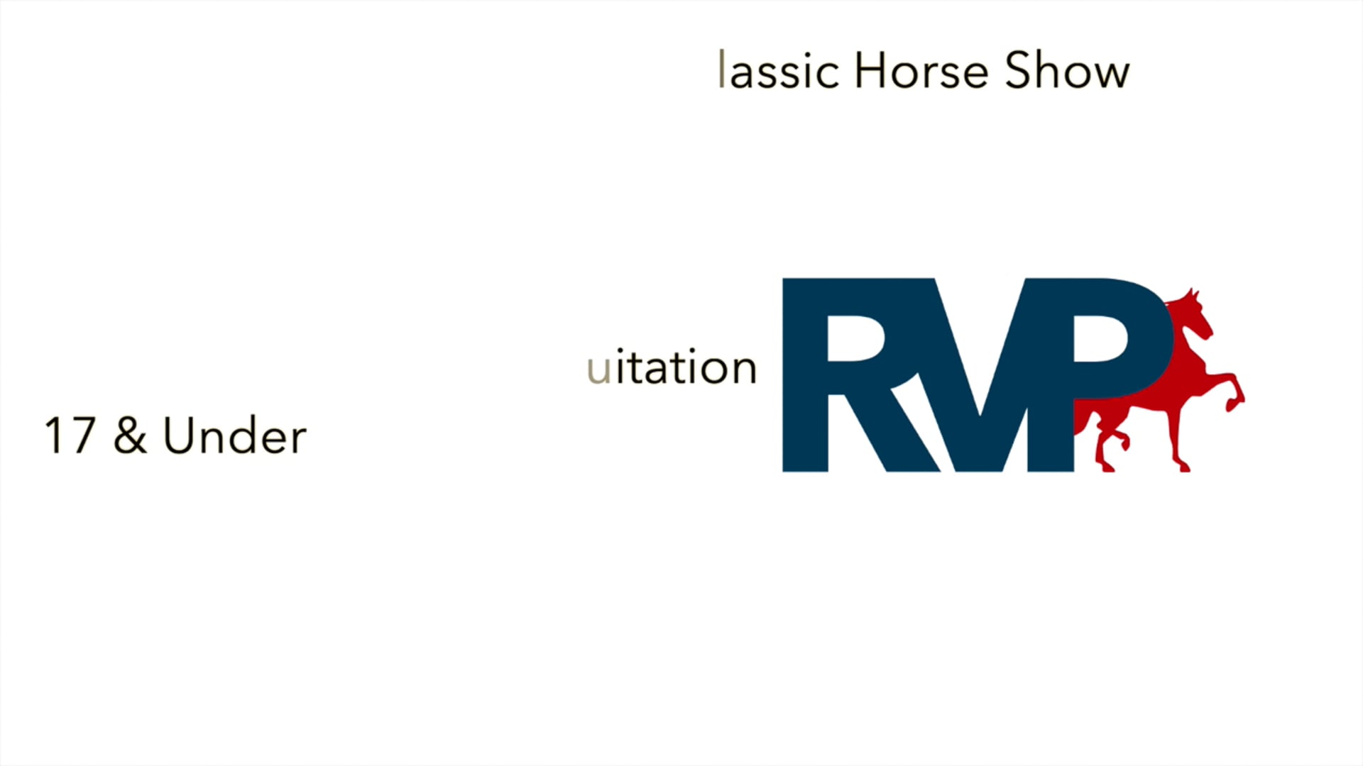 KFC21 - Class 26 - Saddleseat Pleasure Equitation
17 & Under