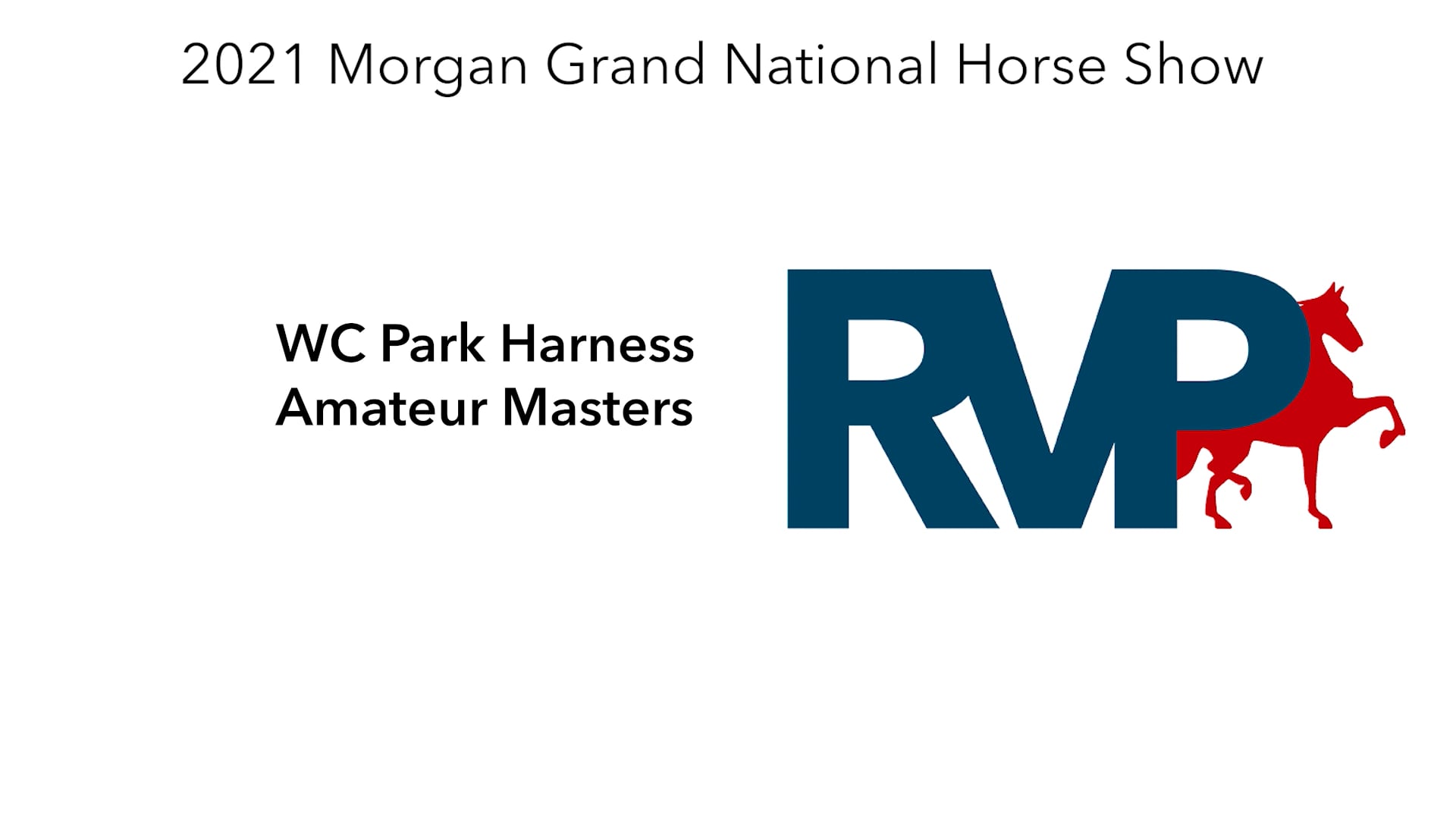 MGN21 - Class 202 - WC Park Harness Amateur Masters